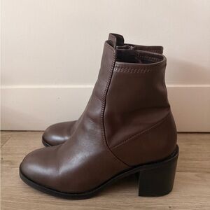 Aldo Brown Heeled Ankle Boots
